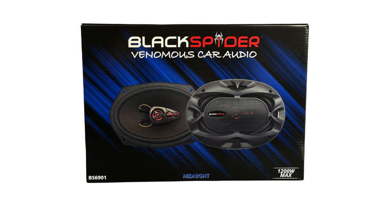 BlackSpider BS6901 6x9 1200W 4-Way Coaxial Speaker