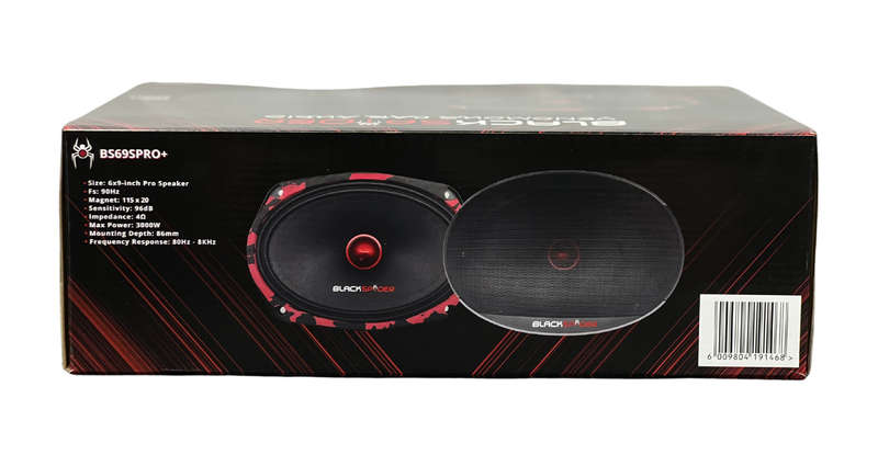 BlackSpider BS69SPRO+ 6x9 3000W Pro Speaker