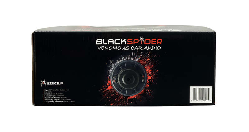 BlackSpider BSS10SLIM 10" 9000W Shallow Subwoofer