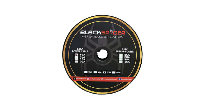 BlackSpider BSPC-8G 8 Gauge 50M Power Cable