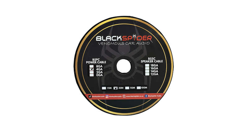 BlackSpider BSPC-4G 4 Gauge 30M Power Cable