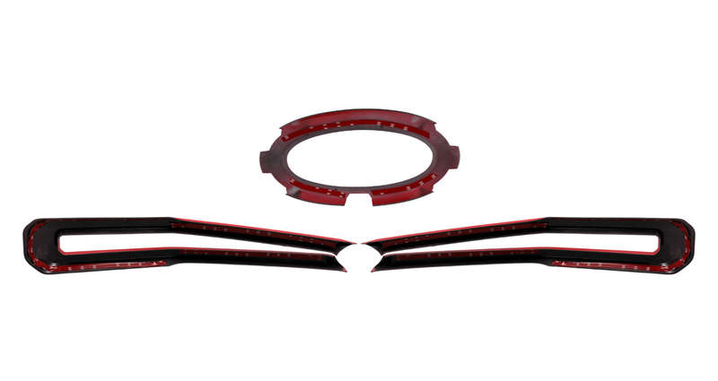 Ford Ranger Grill Cover 2023+ Red