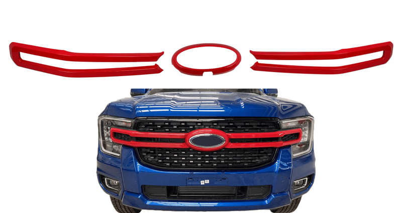 Ford Ranger Grill Cover 2023+ Red