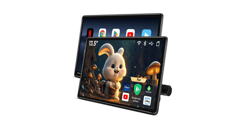 Blackspider 13.5" Android 4K Headrest HDMI USB 3G + 16G