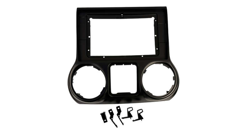 Jeep Wrangler Rubicon 10.1" Trimplate 2011-14 with SWC Canbus and Harness