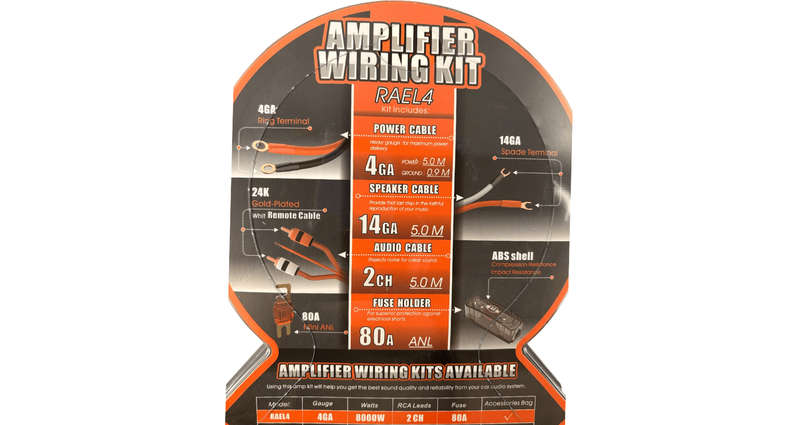 Reference Audio 4 Gauge 8000W Wiring Kit