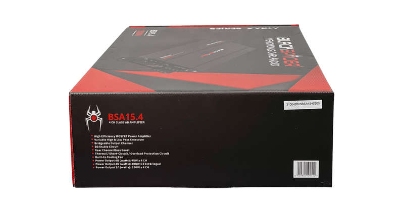 BlackSpider BSA15.4  15000W 4 Channel Amplifier