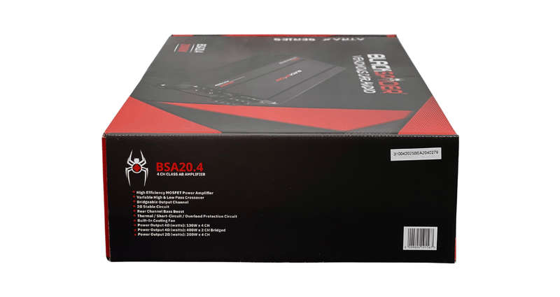 BlackSpider BSA20.4  20000W 4 Channel Amplifier