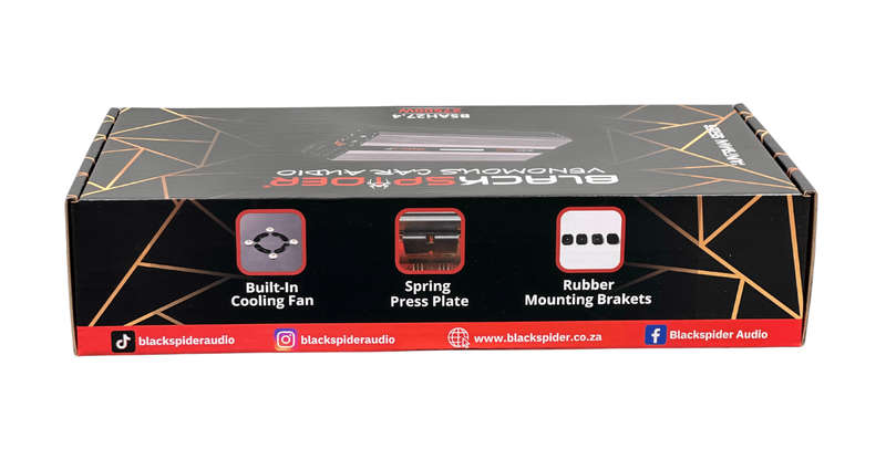 BlackSpider BSAH27.4  27500W  4 Channel Amplifier