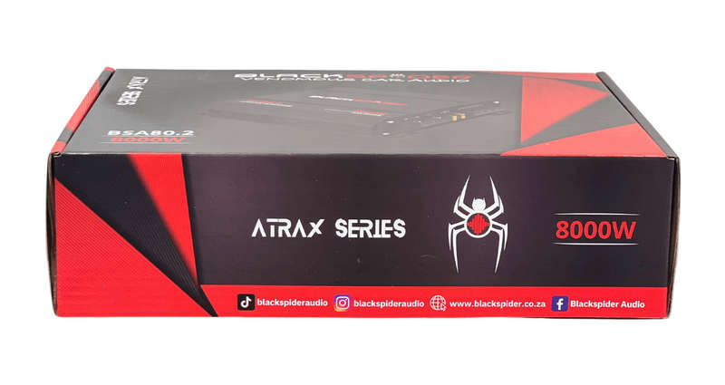 BlackSpider BSA80.2  8000W 2 Channel Amplifier