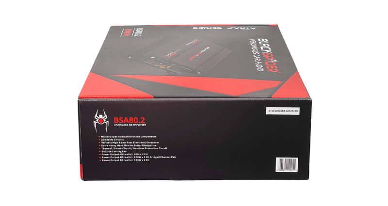 BlackSpider BSA80.2  8000W 2 Channel Amplifier
