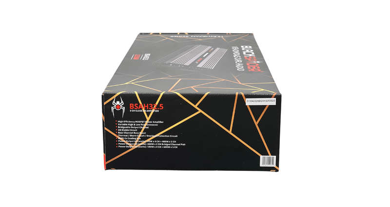 BlackSpider BSAH32.5 32500W 5 Channel Amplifier
