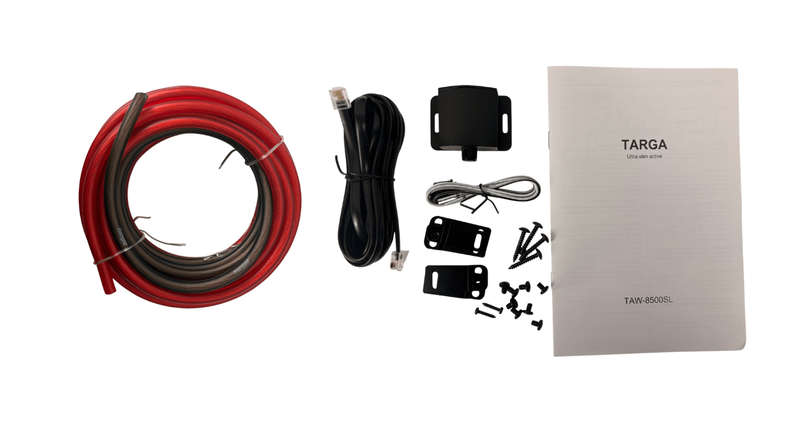 Targa TAW-8500SL 8" Active Subwoofer with Wiring