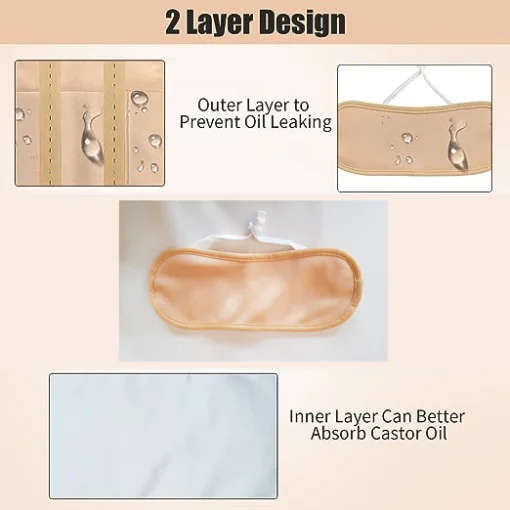 Castor Oil Pack  NeckWrap