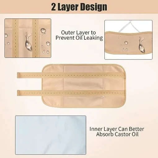 Castor Oil Pack  Waist Wrap