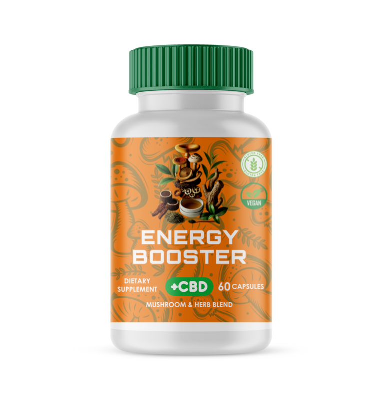 Energy Mushroom blend caps with CBD