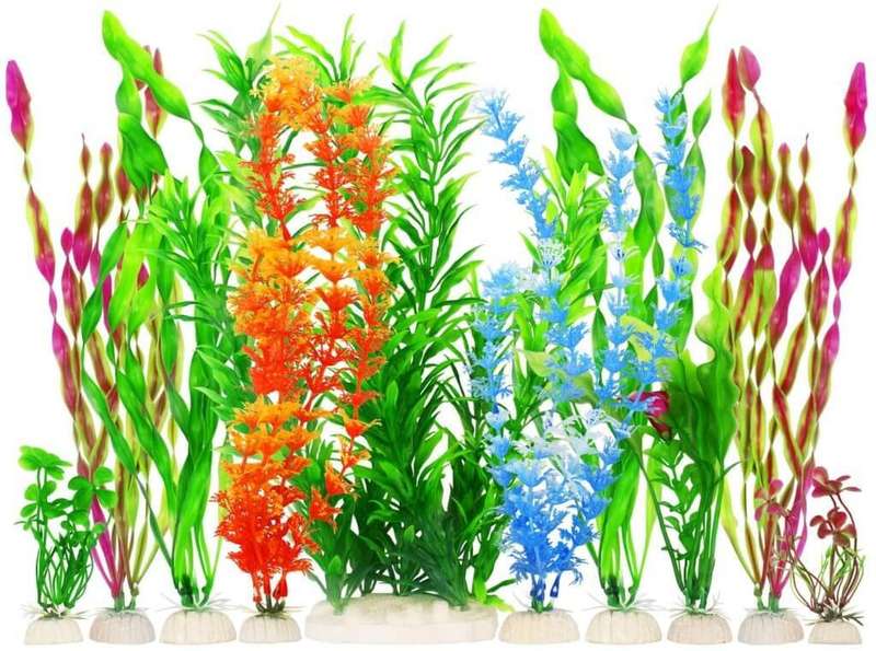 Artificial Plastic Fish Tank Plants - Aquarium Décor
