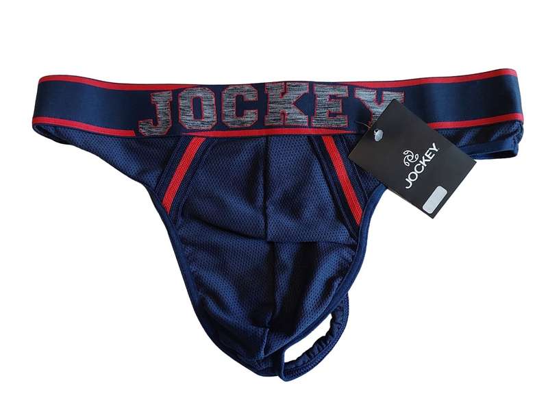 Jockey Men's G-string - Design Blue/Red