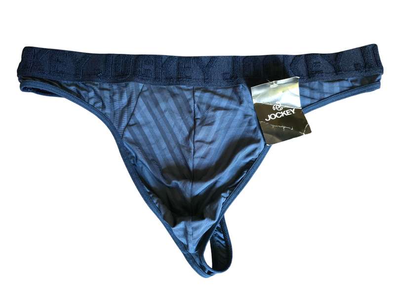 Jockey Men's G-string - Navy Stripe