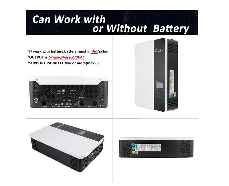 Growatt SPF 5000 ES Hybrid Inverter 48V 5Kw Inverter Pure Sine Wave