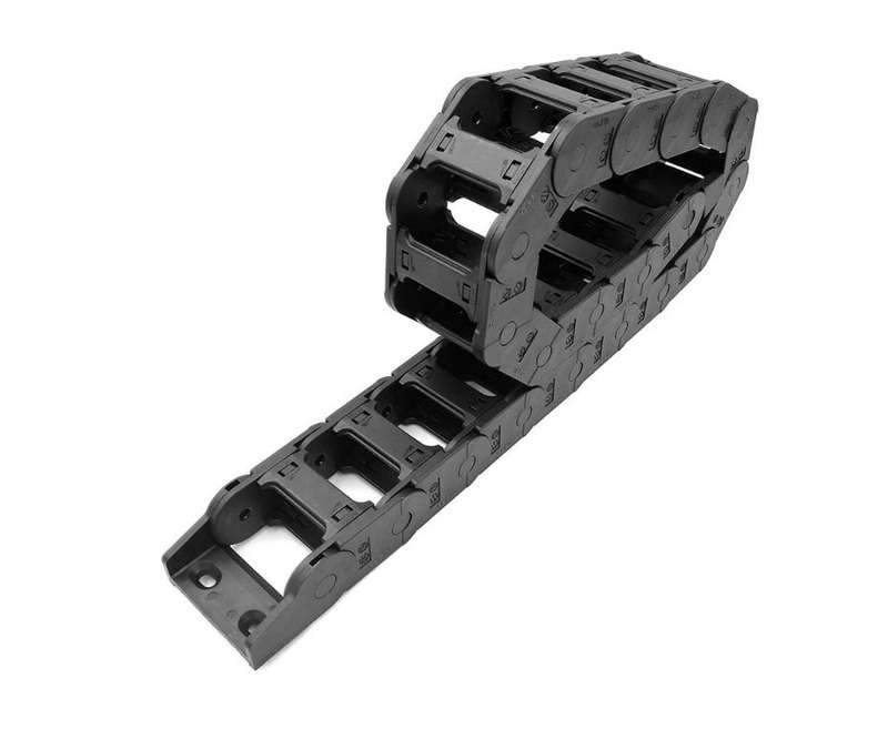Cable Drag Chain - Wire Carrier with end connectors for CNC - 25x50mm - L1000mm