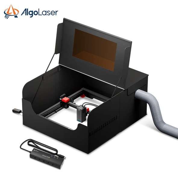 AlgoLaser Smart Enclosure + Smart Hub for All Laser Engraving Machines