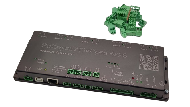 PoKeys57CNCpro4x25 Ethernet and USB CNC Controller