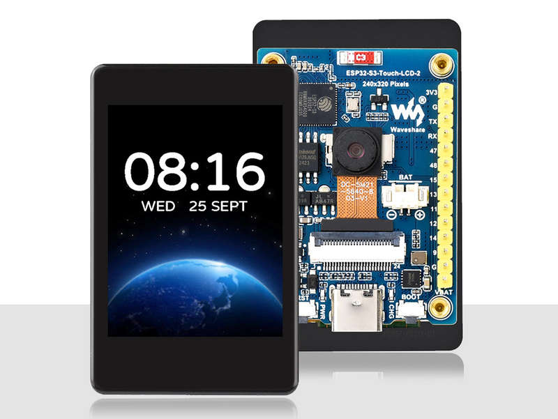 ESP32-S3 2inch Capacitive Touch Display Development Board - 240×320 Pixels, IPS Panel, 32-bit LX...
