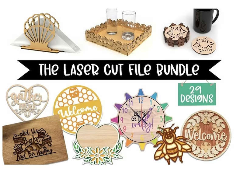 Laser Cut SVG File Bundle - 29 Designs