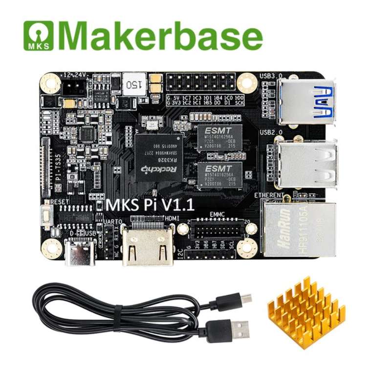 Makerbase - MKS PI Board with Quad-core 64-bits SOC (System on Chip) onboard runs Klipper