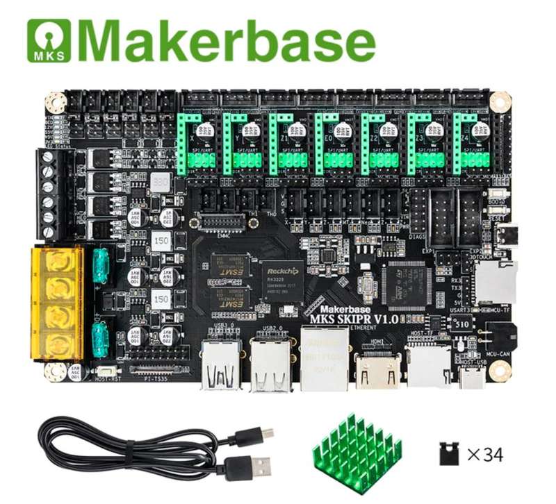 Makerbase MKS - SKIPR Board with Quad-core 64-bits SOC (System on Chip) - STM32F407VET6 onboard r...