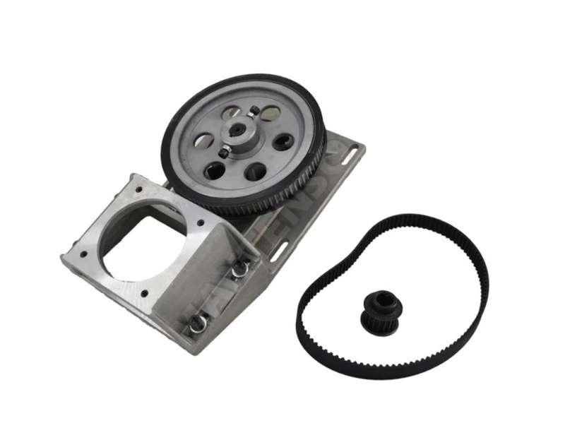 Pinion Gearbox for Nema 34  - 1.25 Mod helical tooth with pulley