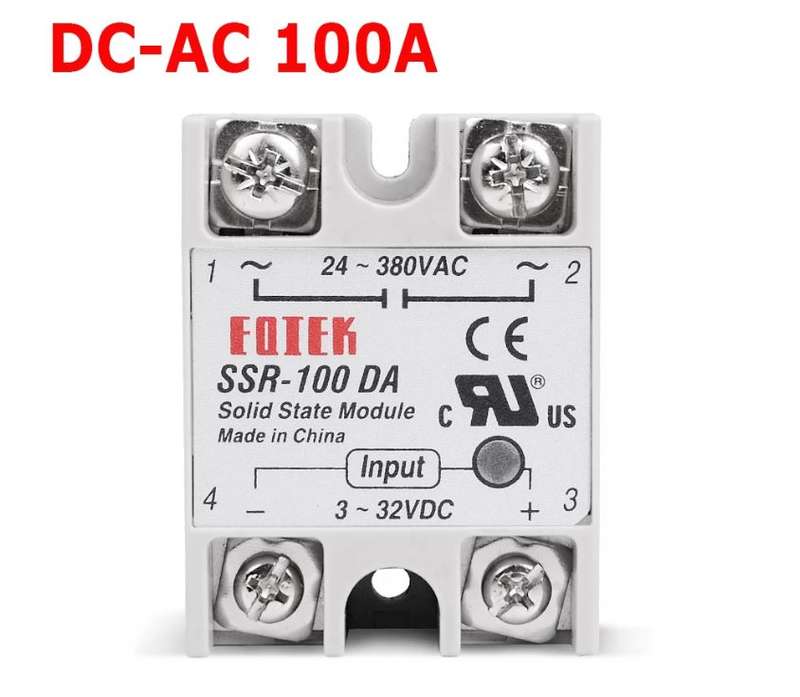 Solid State Relay SSR DC-AC 100A - 24-380VAC