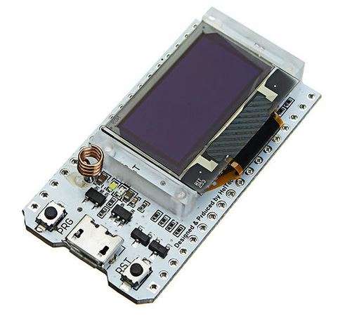 ESP32 Dev Board + SX1278 + 0.96 inch Blue OLED Display