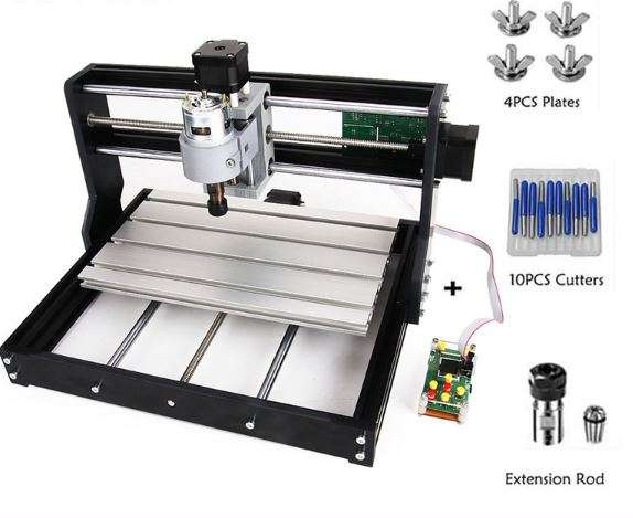 CNC Router Milling Engraver Machine DIY 3018 PRO + Laser Module 2500MW with ER11