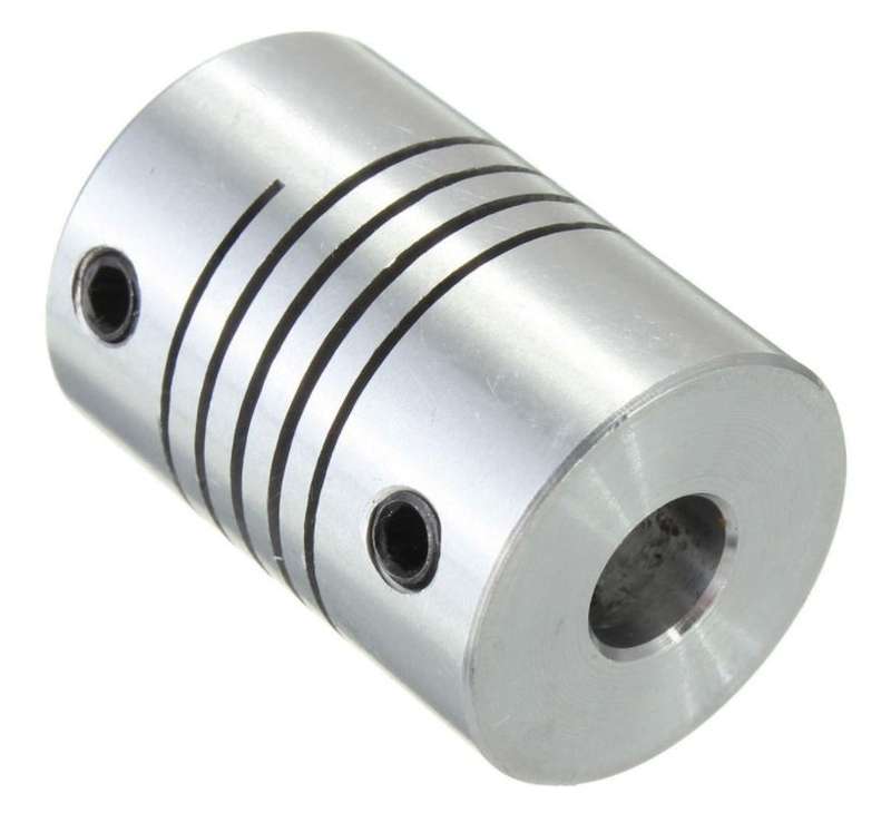 Aluminium Flexible Coupling for Stepper Motor 23/17/ Lead Screw - 6.35x8mm