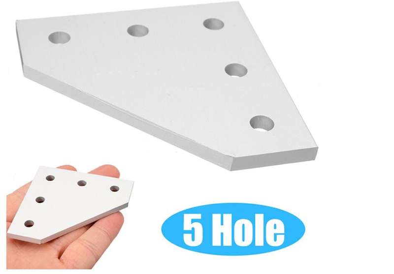 5 Hole 90 Degree Joining Plate for V-slot Rail