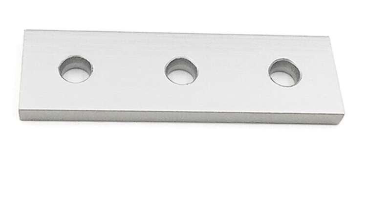 Aluminium Alloy 3 Hole Joining Strip Plate for CNC Router / 3D Printer