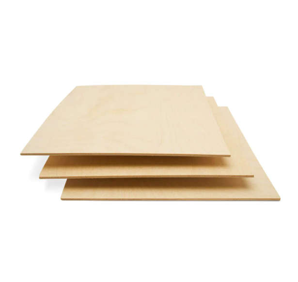 3mm Basswood Plywood 10 Pack - 30 x 30 x 0.3cm
