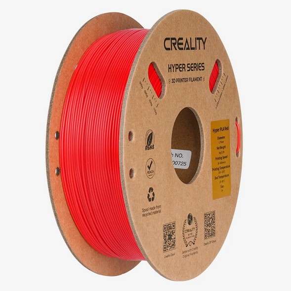 Creality Hyper Series PLA Filament - Red 1Kg, 1.75mm