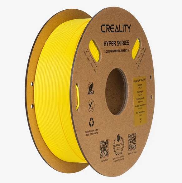 Creality Hyper Series PLA Filament - Yellow 1Kg, 1.75mm