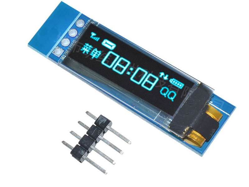 OLED Display Module - 0.91 inch 128x32 I2C IIC Serial Blue