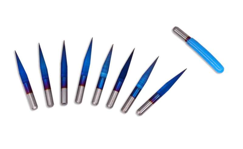 CNC Router Bits - Carbide V Shape Engraving Bits 10 Piece Set - 30 Degree