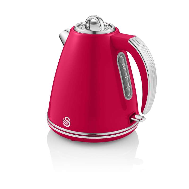 Swan 1.5 Litre Red Retro Jug Kettle-SRK15R