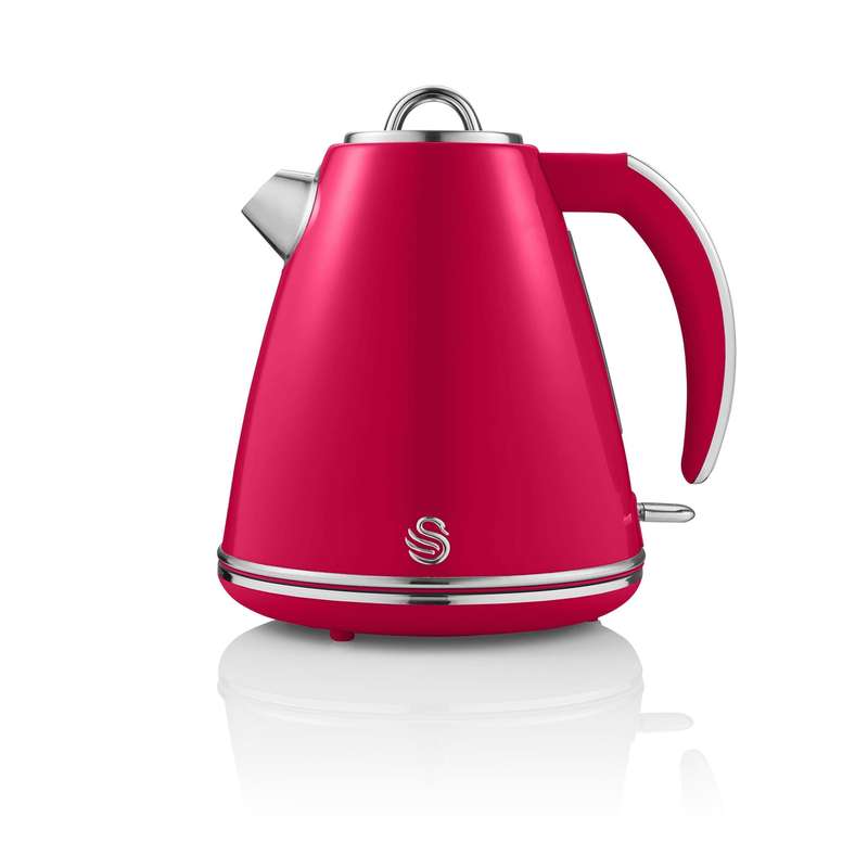 Swan 1.5 Litre Red Retro Jug Kettle-SRK15R