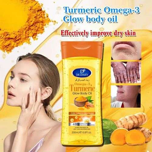 2 x Dr Davey  Turmeric Omega-3 Glow Body