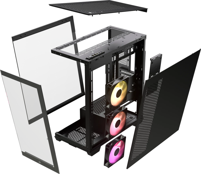 3500X ARGB Mid-Tower PC Case; Black