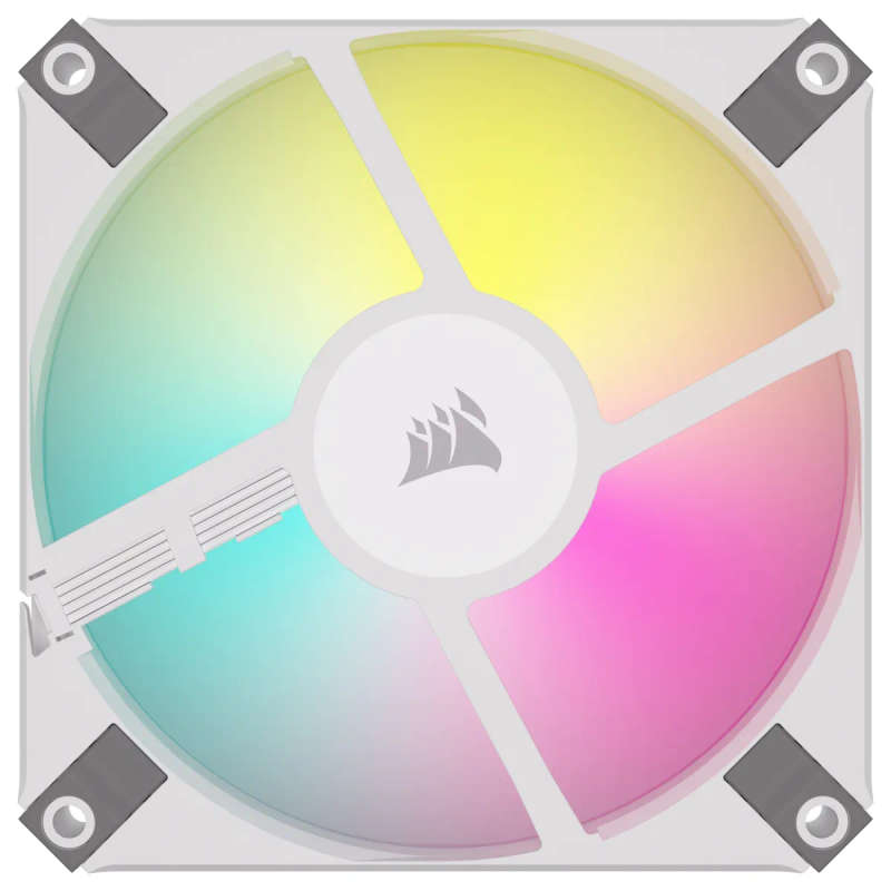 Corsair iCUE AF120 RGB Slim 120mm PWM Fan - White