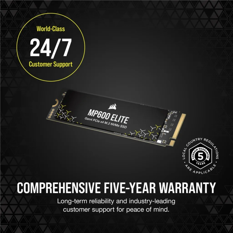 Corsair MP600 ELITE 2TB Gen4 PCIe NVMe M.2 SSD