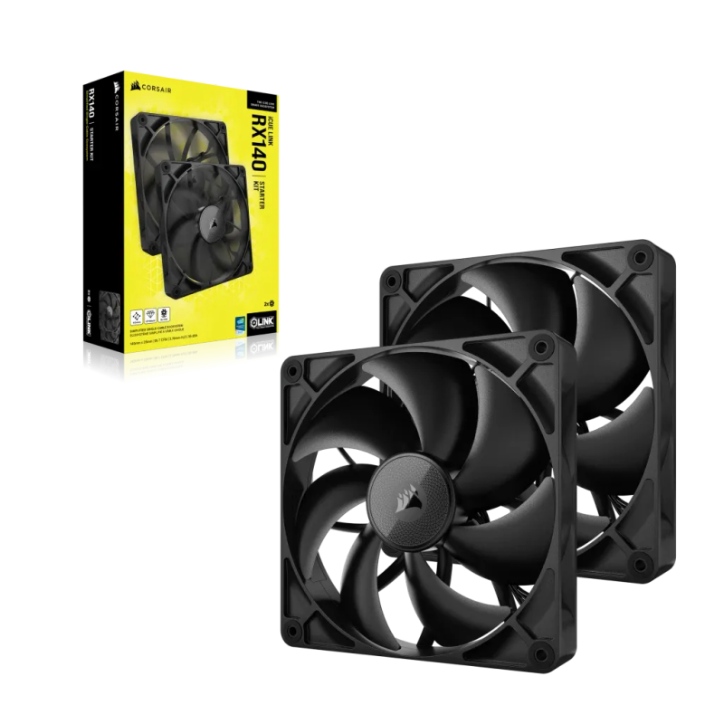Corsair RX Series iCUE LINK RX140 140mm Fan - Dual Pack
